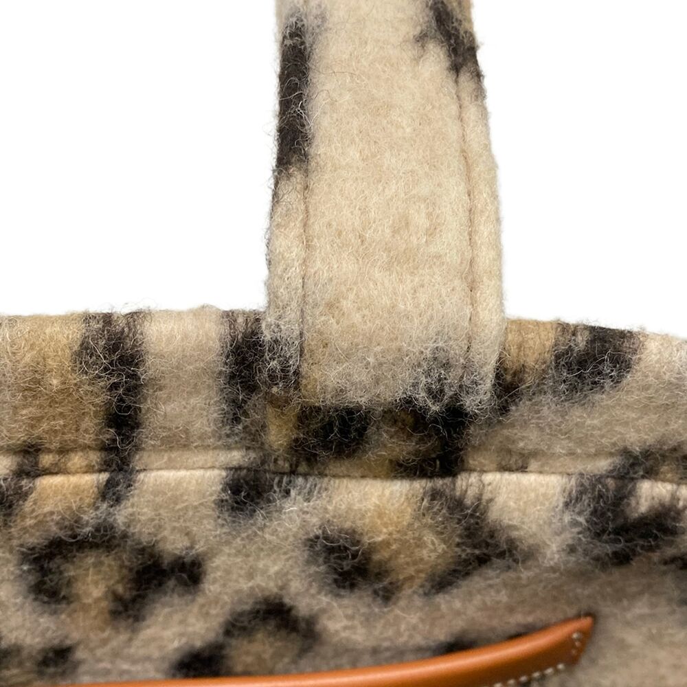 Celine Large Cabas Thais Tote Bag 196762FK1.19LE Beige Black Multi Textile Calf - Picture 10 of 15